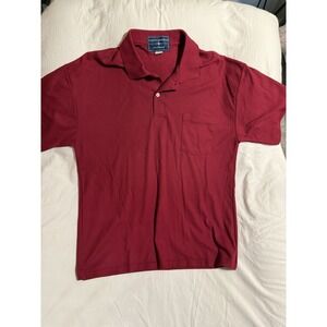 Men's Vintage Large Chesterfield Worldwide Short Sleeve Usa Knit Red